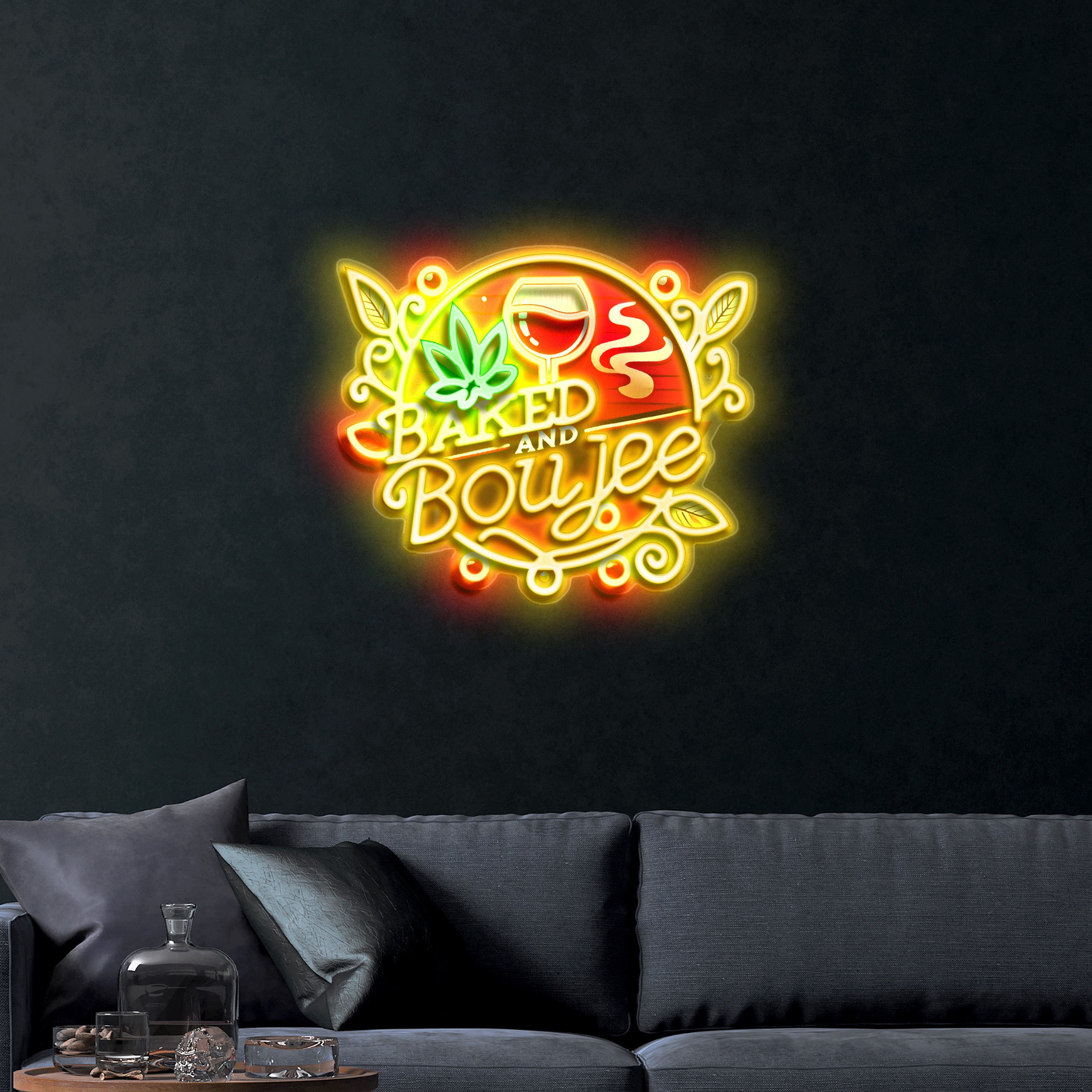 Baked And Boujee – Premium Neon Artwork