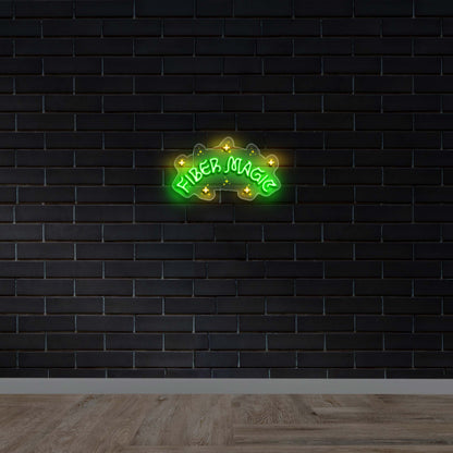 Fiber Magic - Premium Neon Artwork