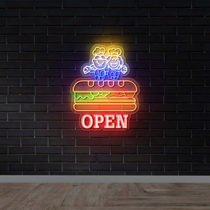 OPEN - Premium Neon Artwork