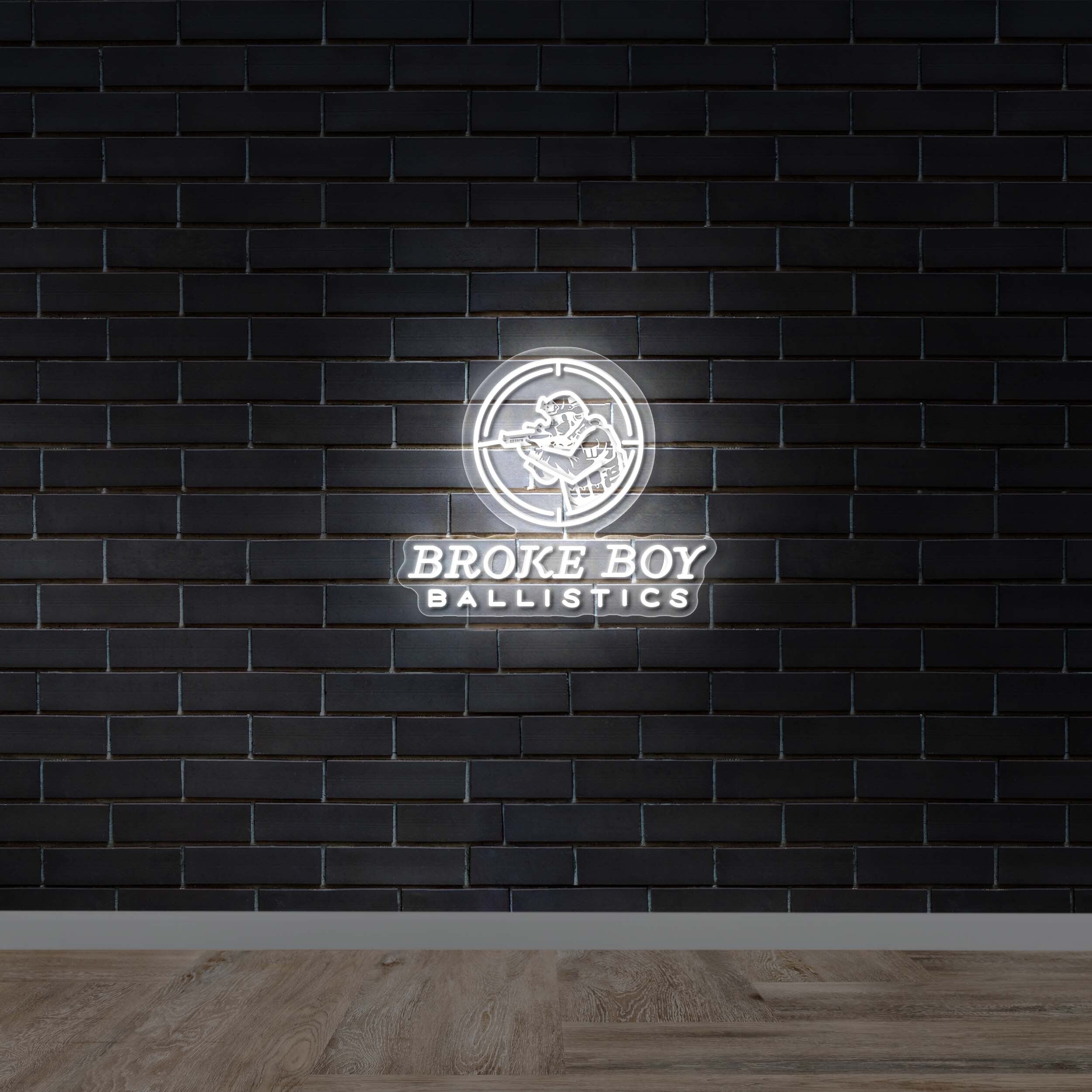 BROKE BOY BALLISTICS - Premium Neon Artwork