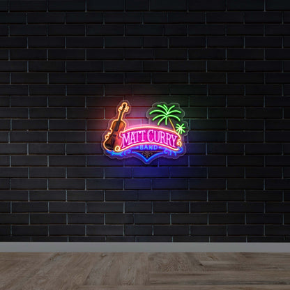 MATT CURRY BAND - Premium Neon Artwork