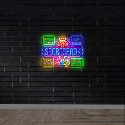Sports book - Premium Neon Artwork