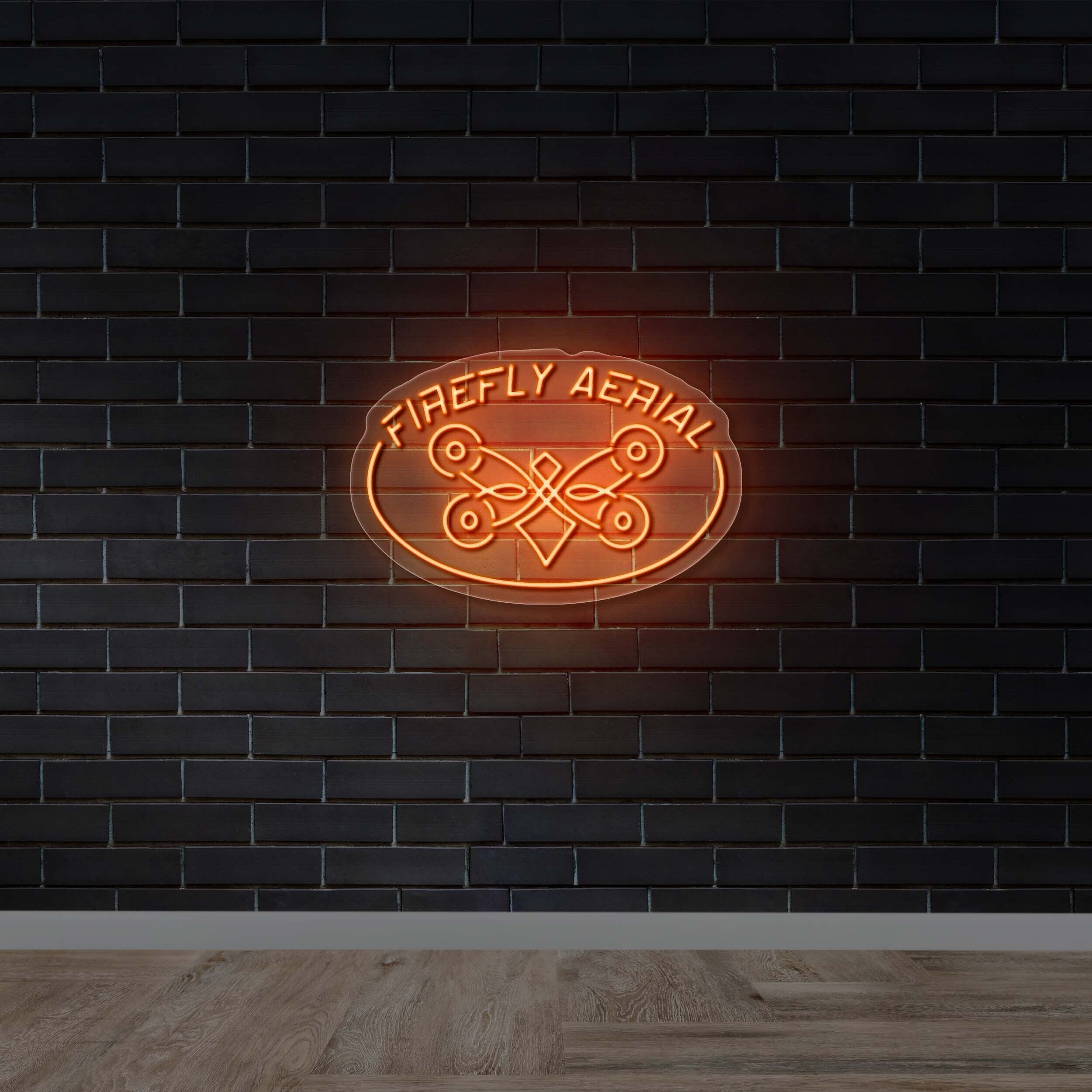 Firefly Aerial - Premium Neon Artwork