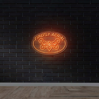 Firefly Aerial - Premium Neon Artwork
