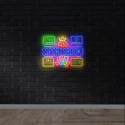 Sports book - Premium Neon Artwork