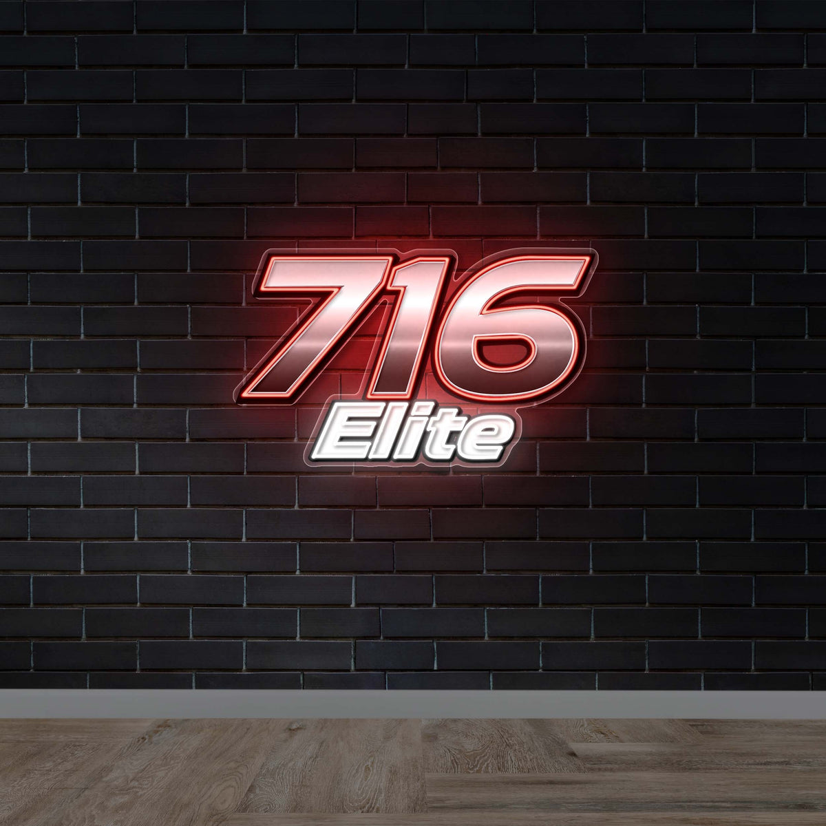 716 Elite (text only version) - Premium Neon Artwork