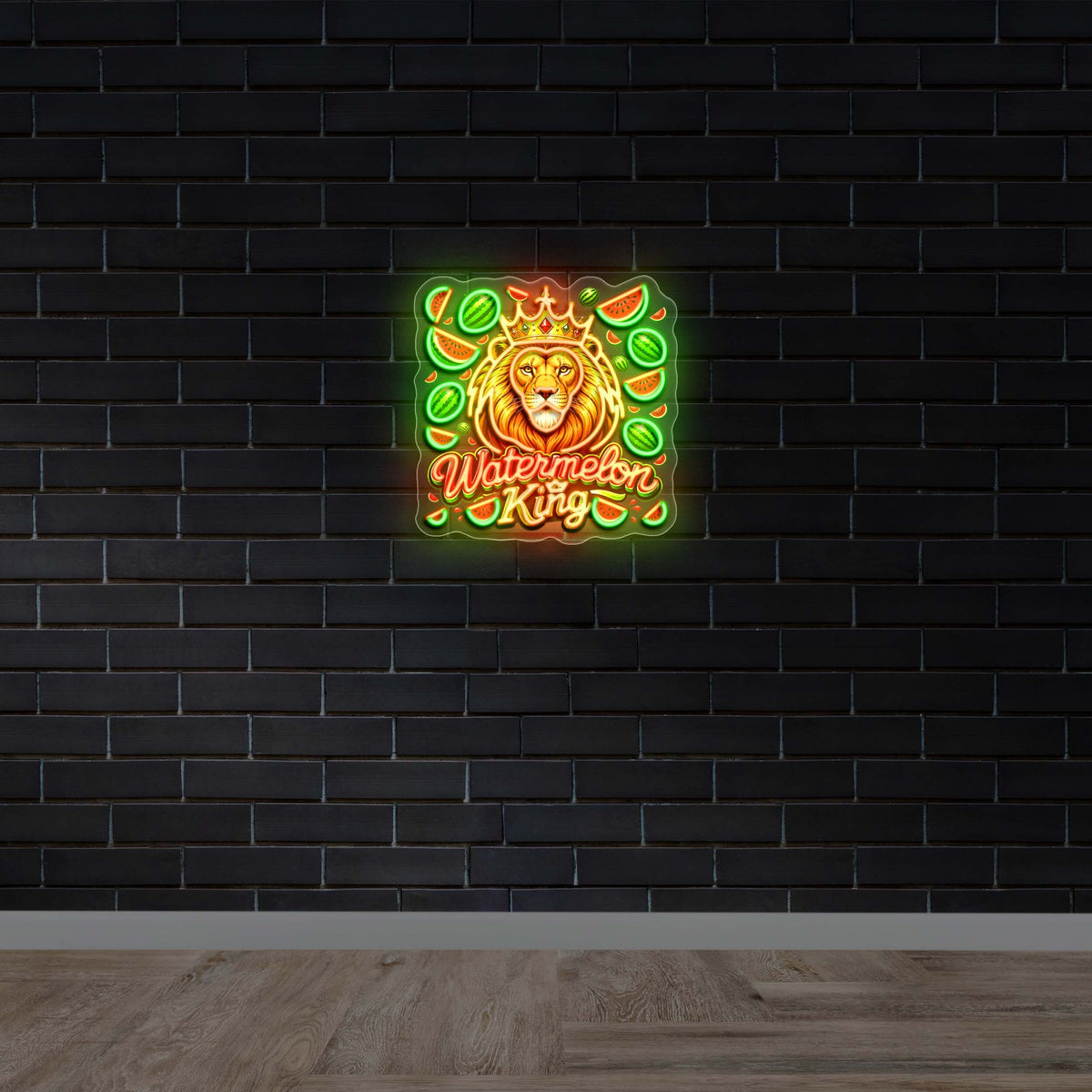 Watermelon King - Premium Neon Artwork