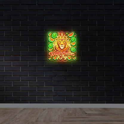 Watermelon King - Premium Neon Artwork