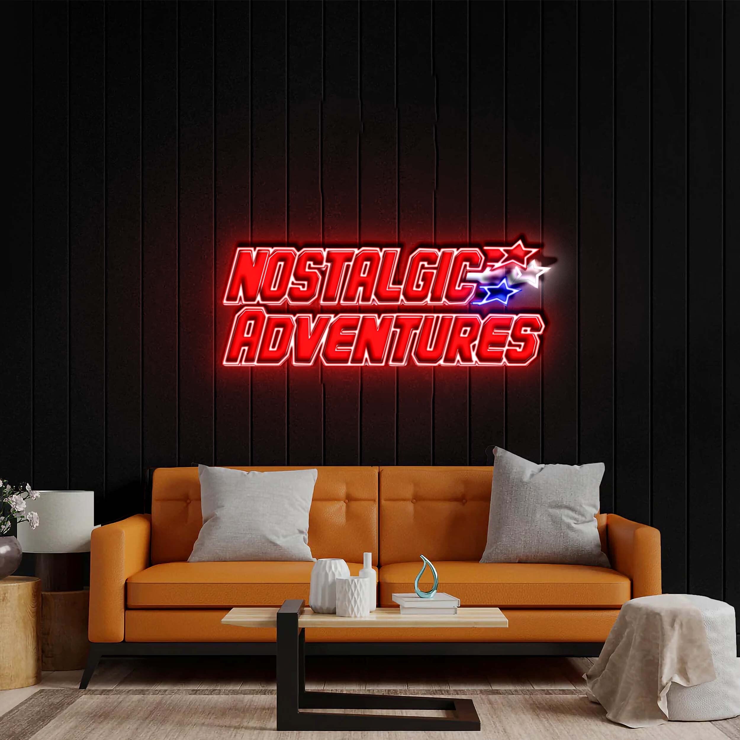 NOSTALGIC ADVENTURES - Premium Neon Artwork