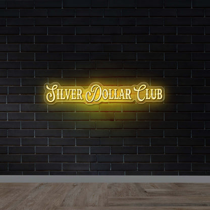 Silver Dollar Club - Premium Neon Artwork