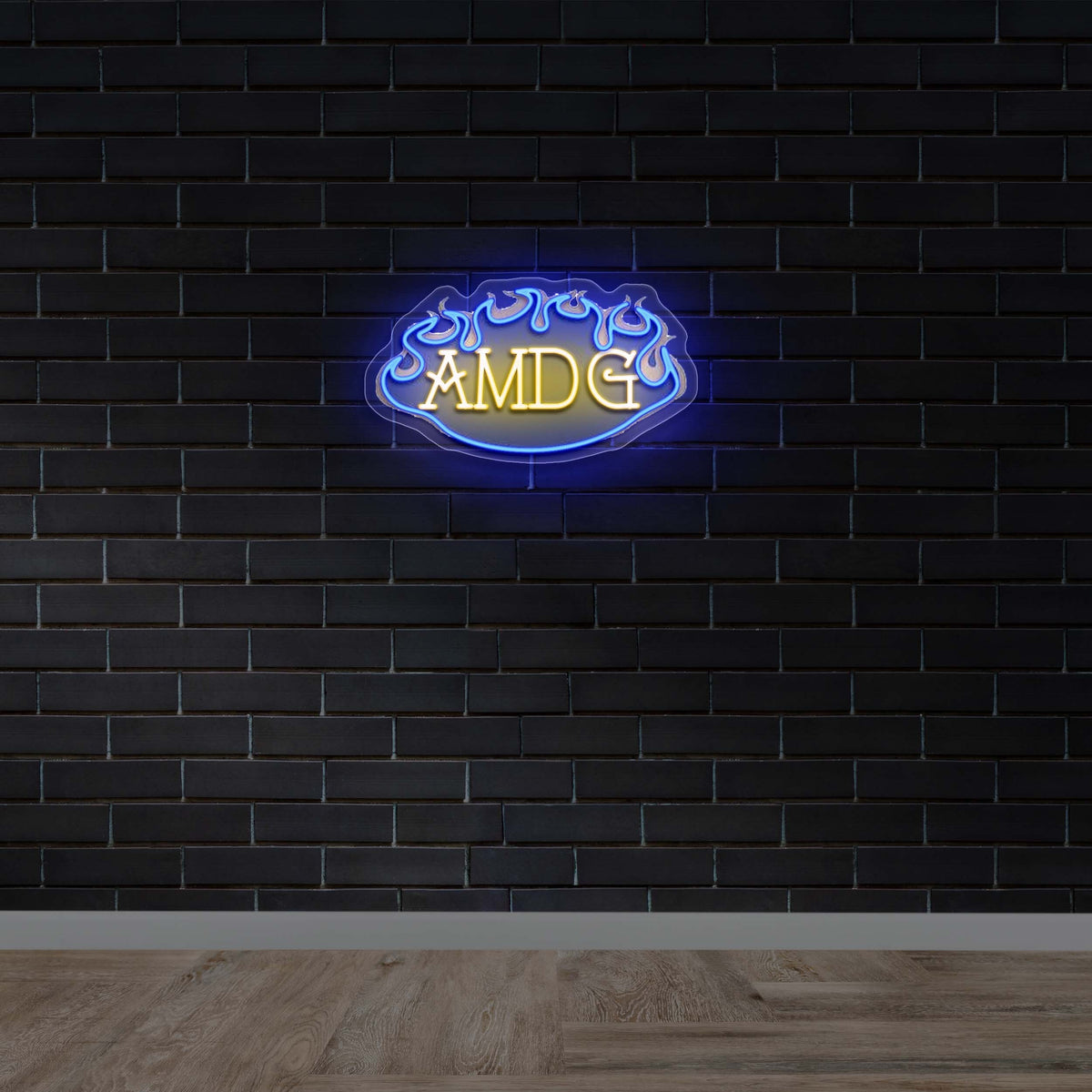 AMDG - Premium Neon Artwork