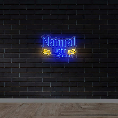 Natural Light Beer - Premium Neon Artwork