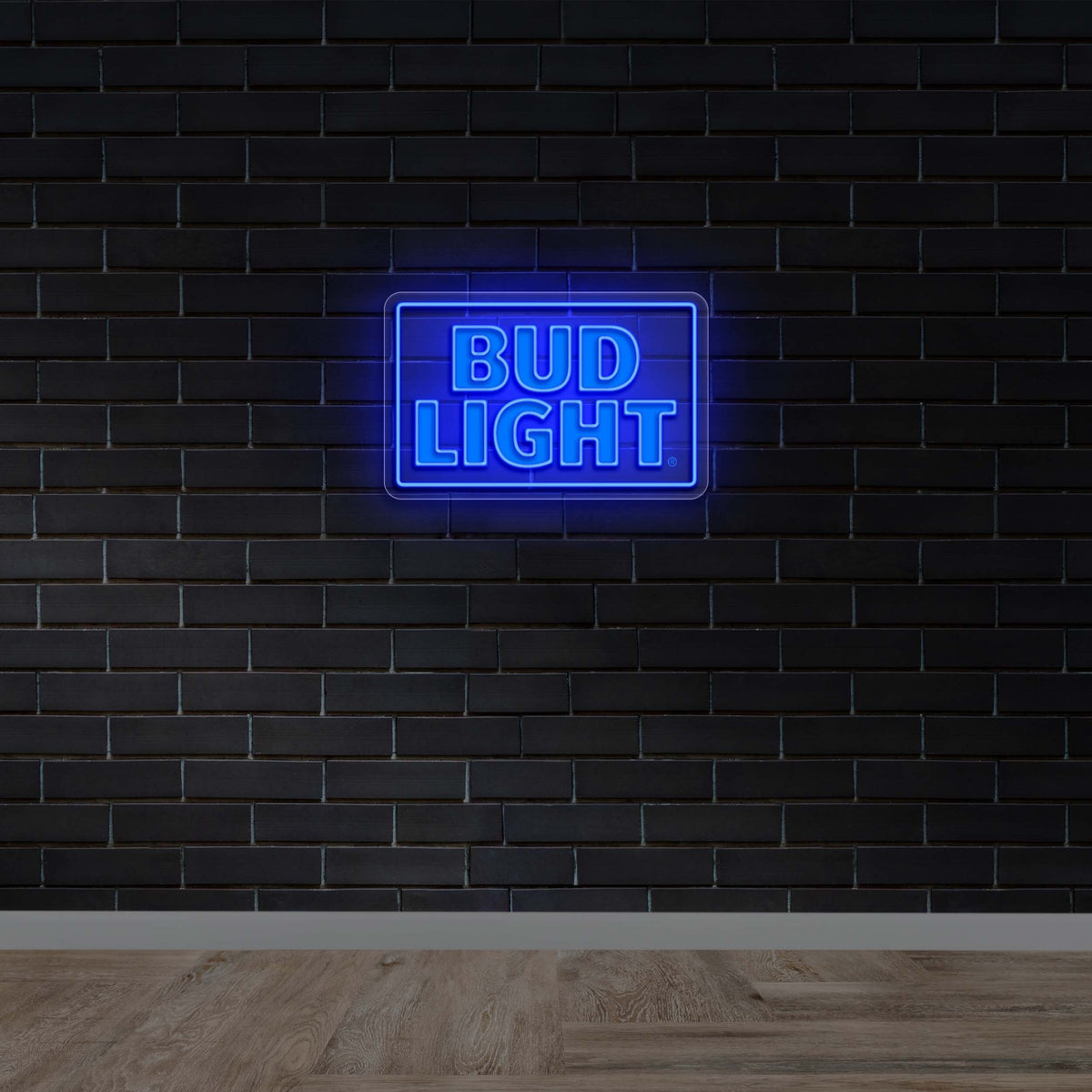 Bud Light Rectangle - Premium Neon Artwork
