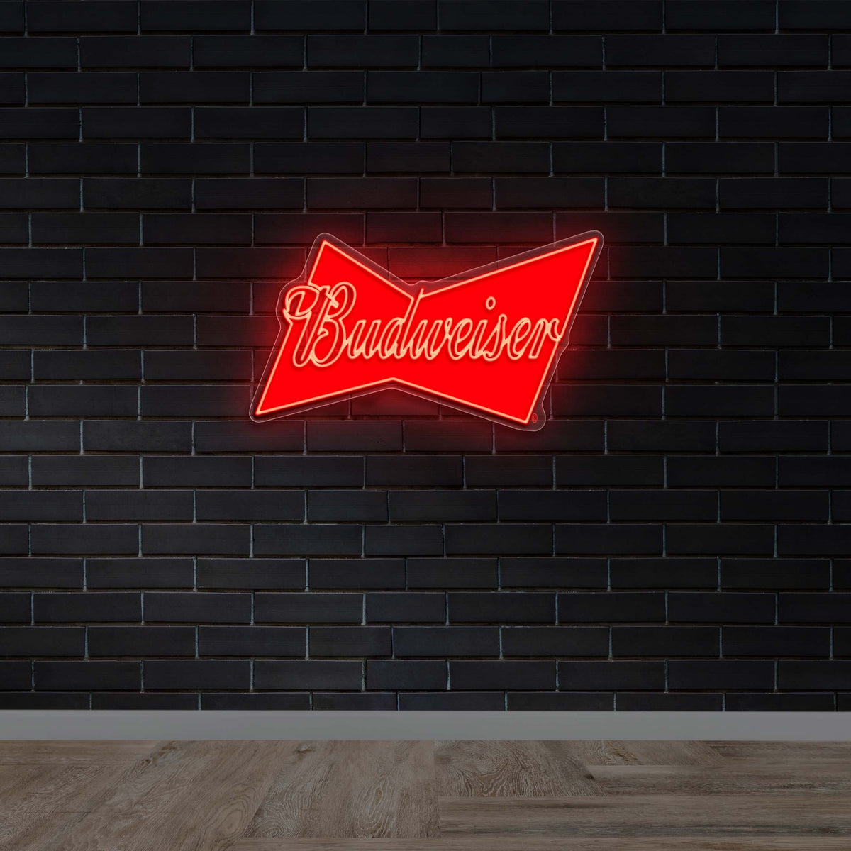 Budweiser Bow Tie - Premium Neon Artwork