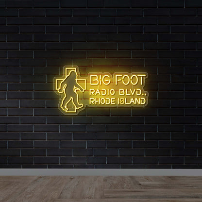 Bigfoot Radio - Premium Neon Artwork