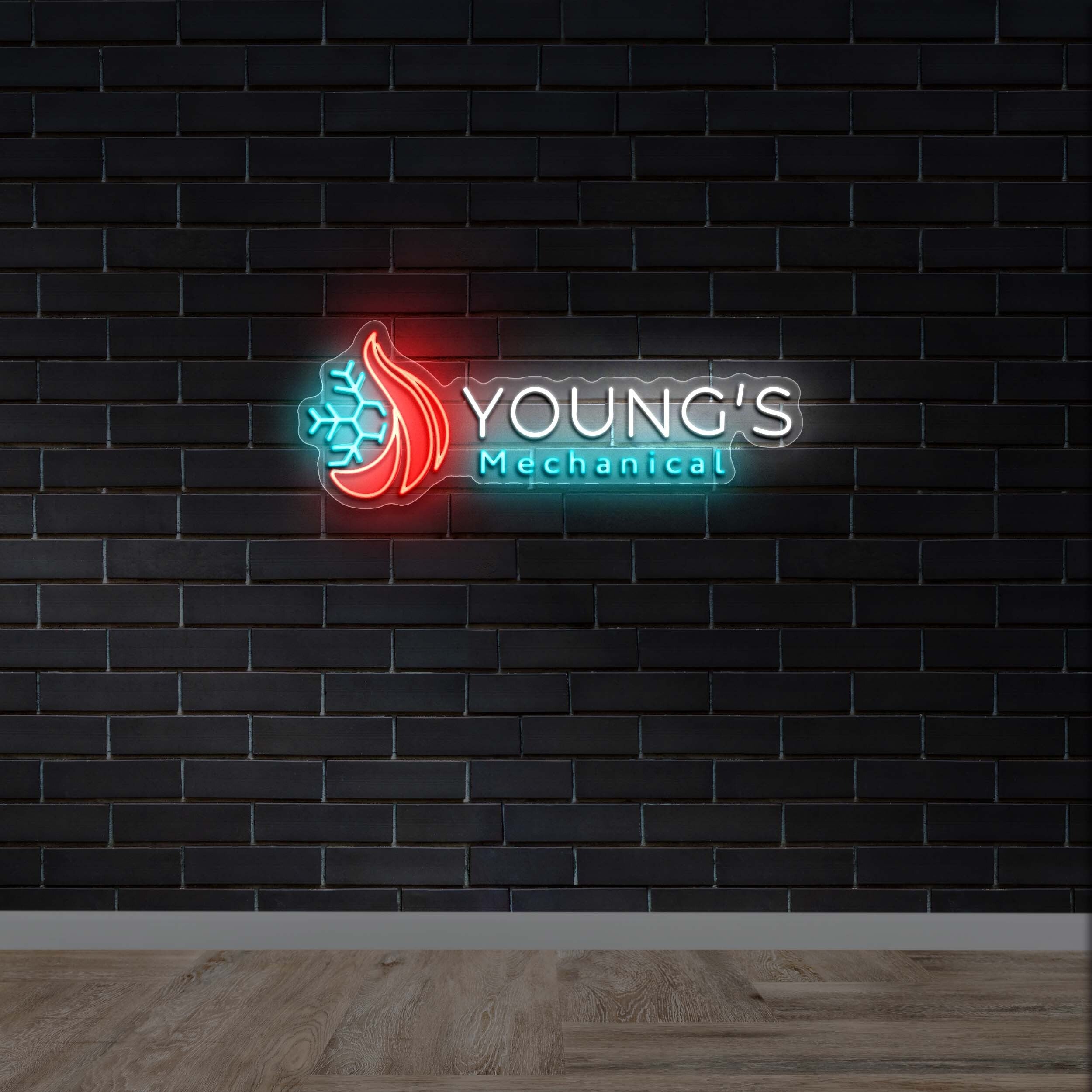 YOUNG'S Mechanical - Premium Neon Artwork