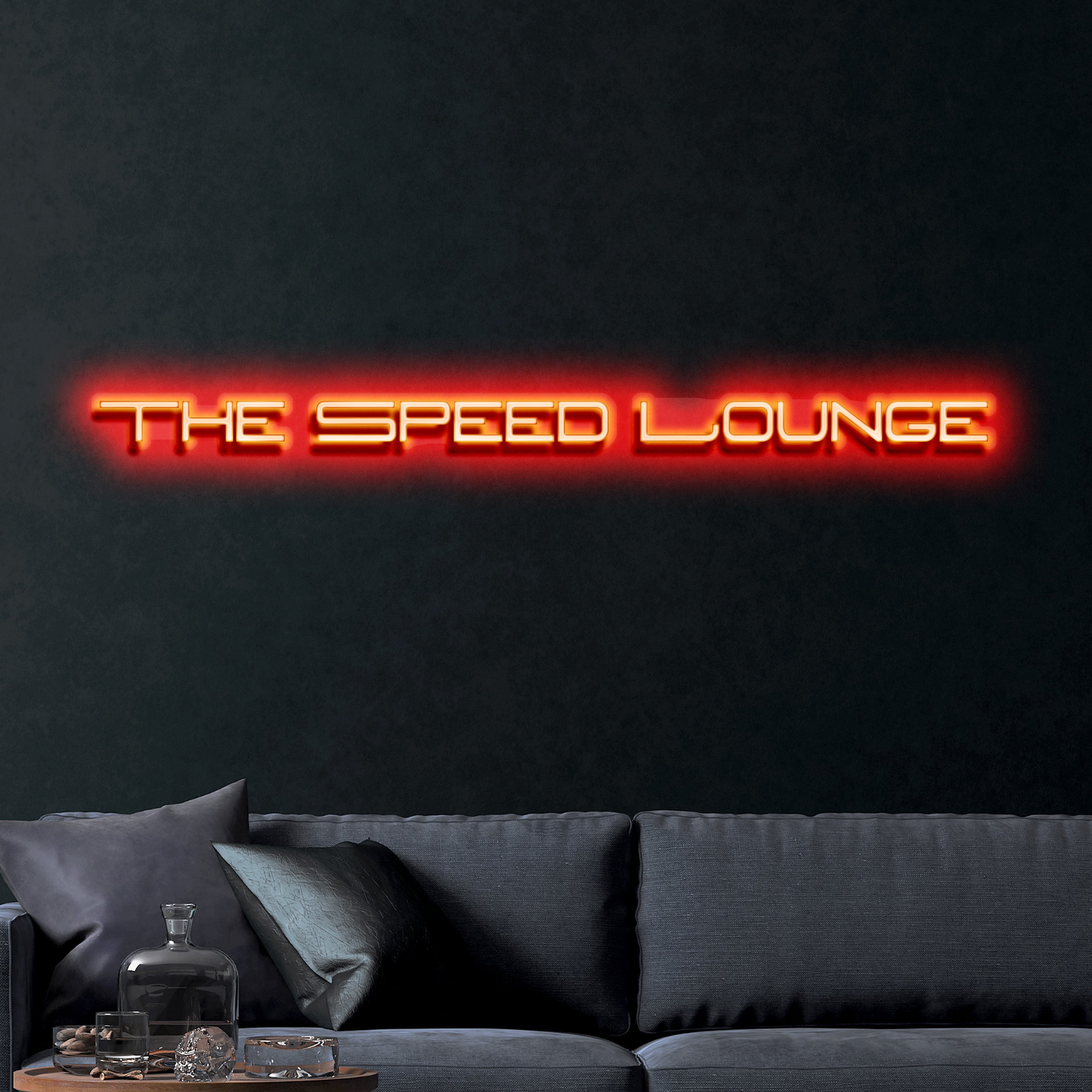 The Speed Lounge – Premium Neon Artwork