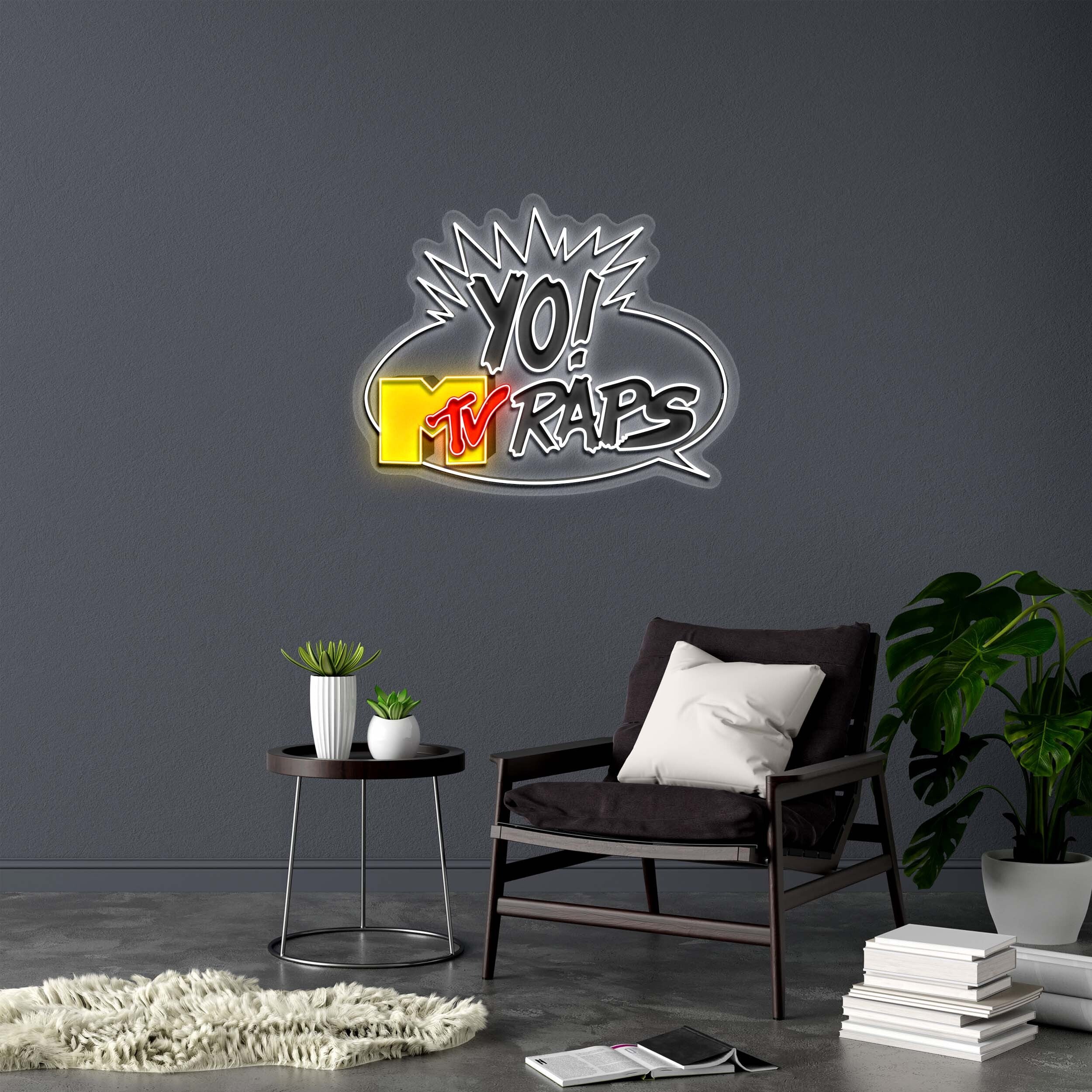 YO! MTV RAPS - Premium Neon Artwork