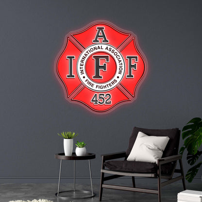 IAFF 452 - Premium Neon Artwork