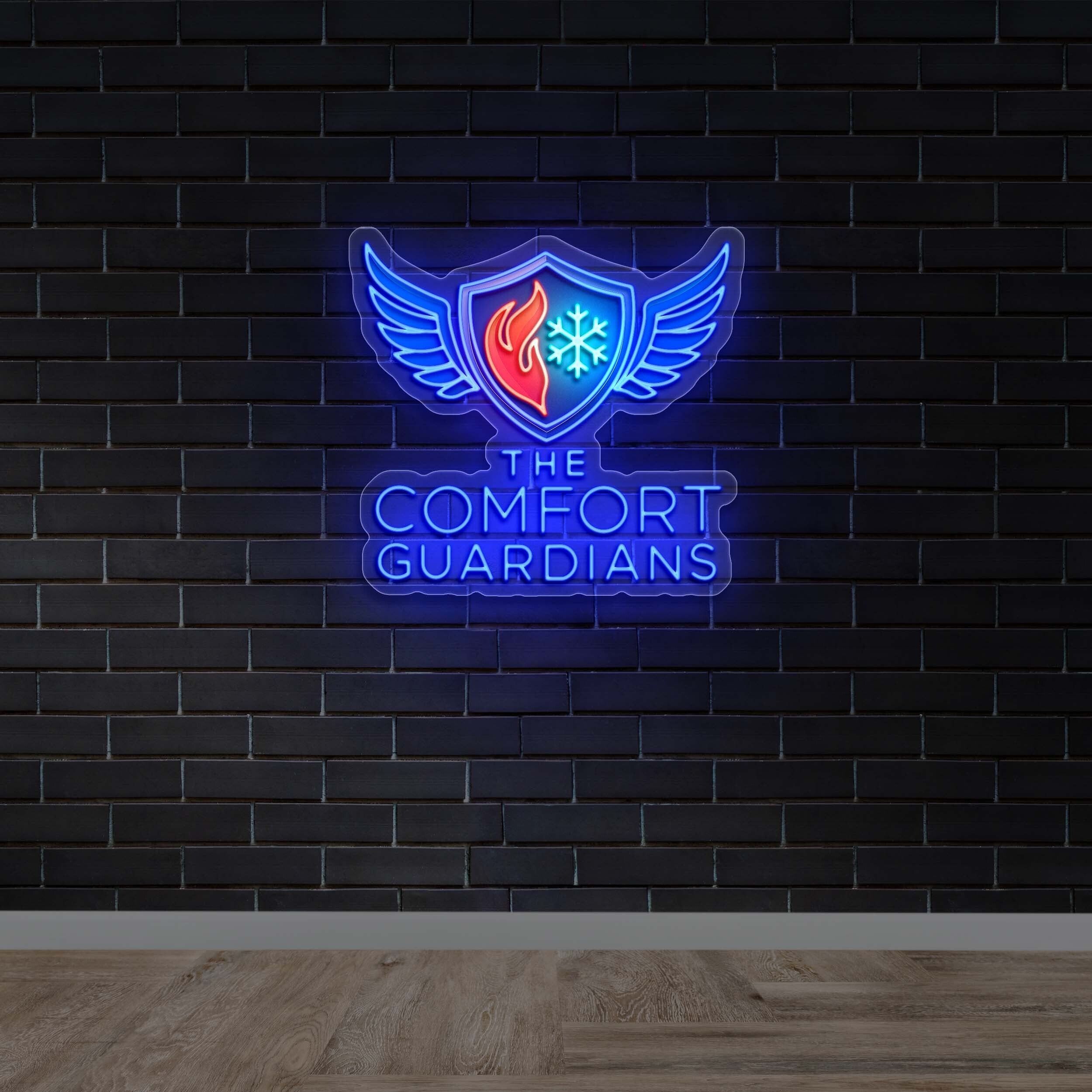 THE COMFORT GUARDIANS - Premium Neon Artwork