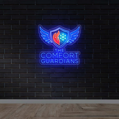 THE COMFORT GUARDIANS - Premium Neon Artwork