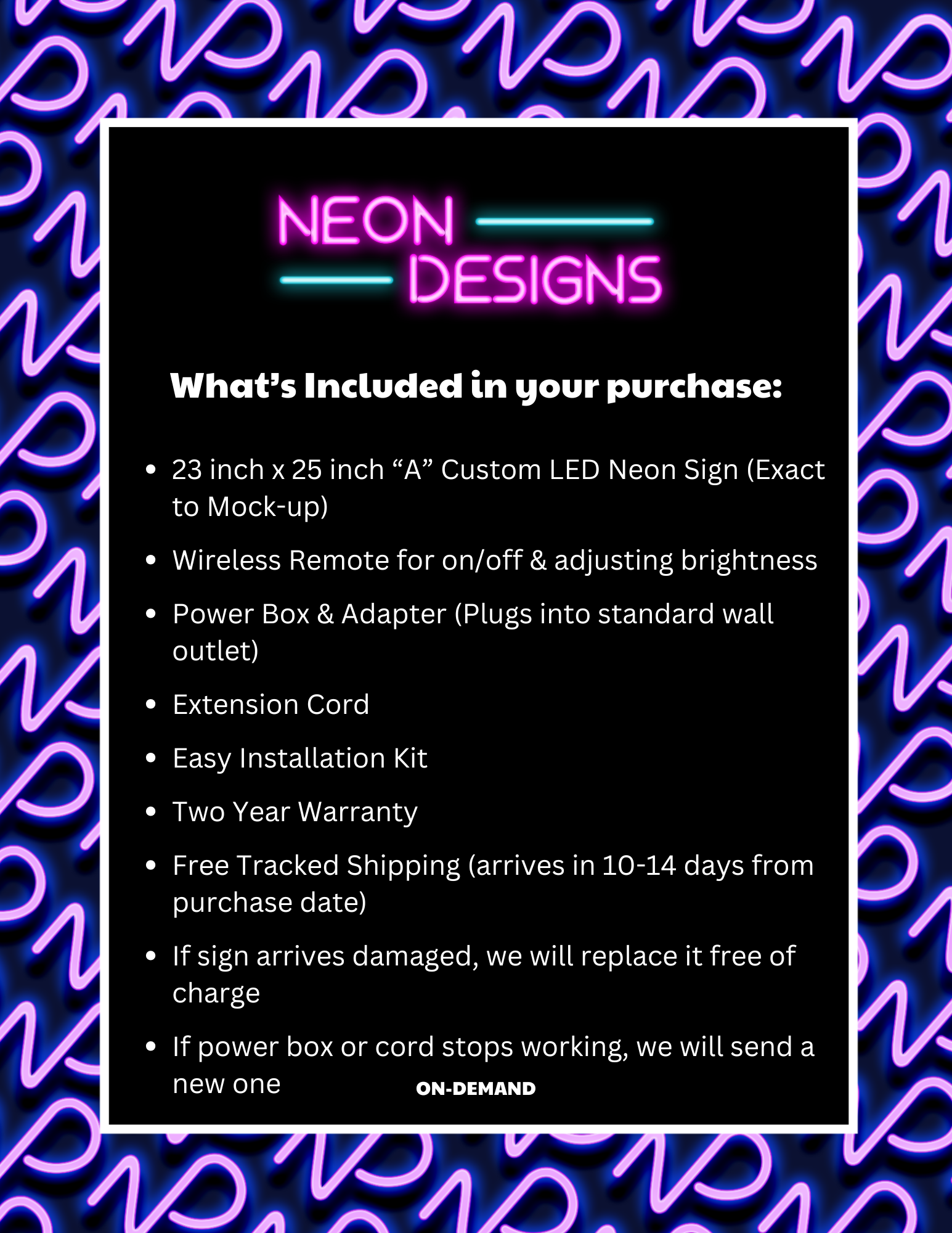 A -  Premium Neon Artwork