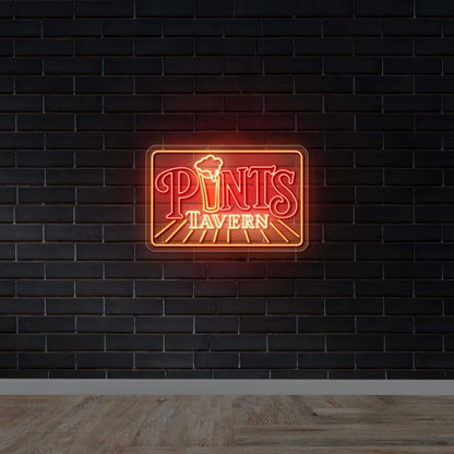 PINTS TAVERN - Premium Neon Artwork