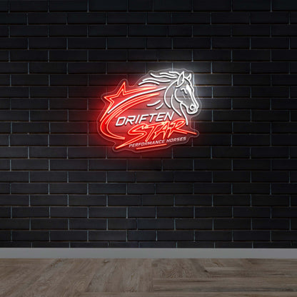 DRIFTEN STAR - Premium Neon Artwork