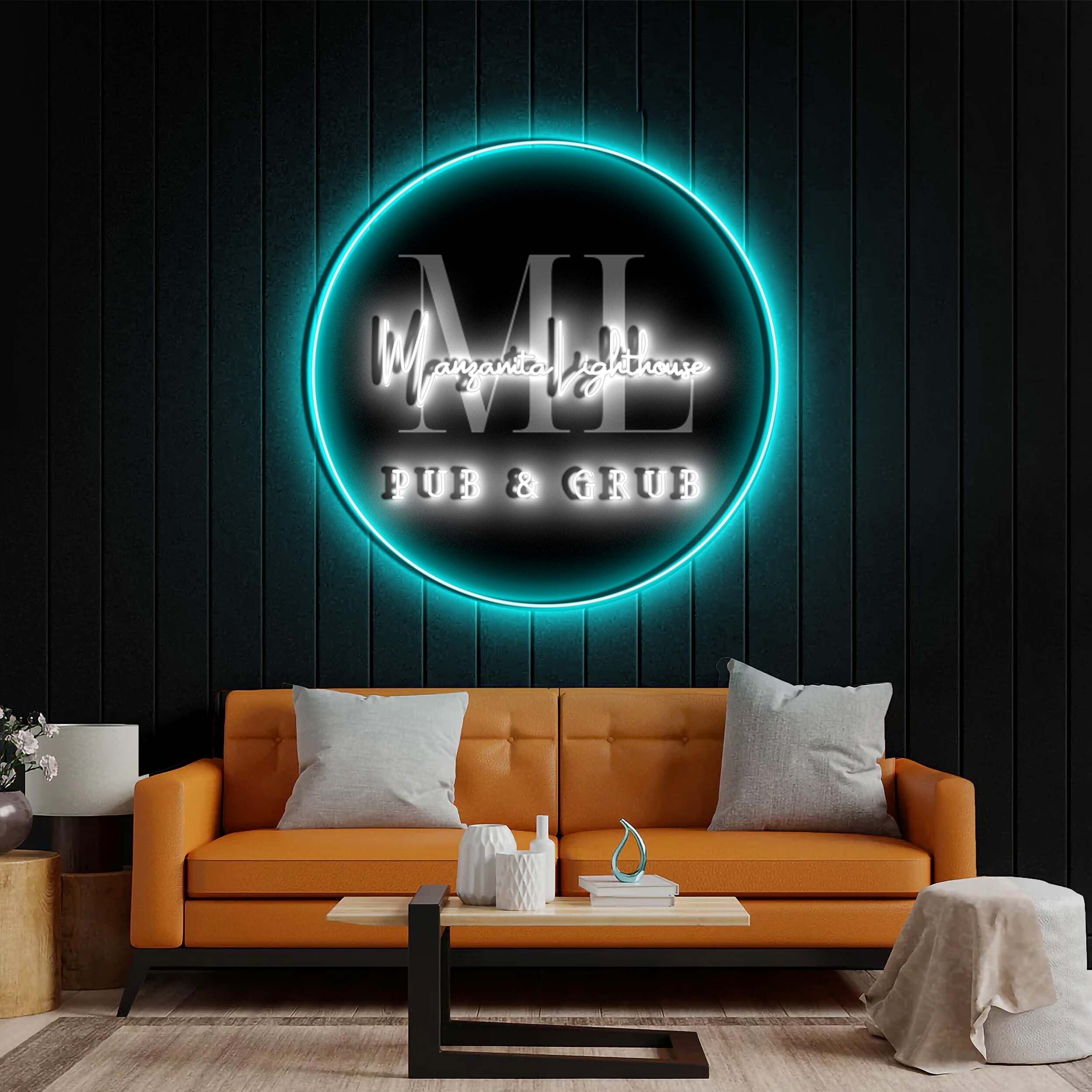 Manzanita Lighthouse - Premium Neon Artwork