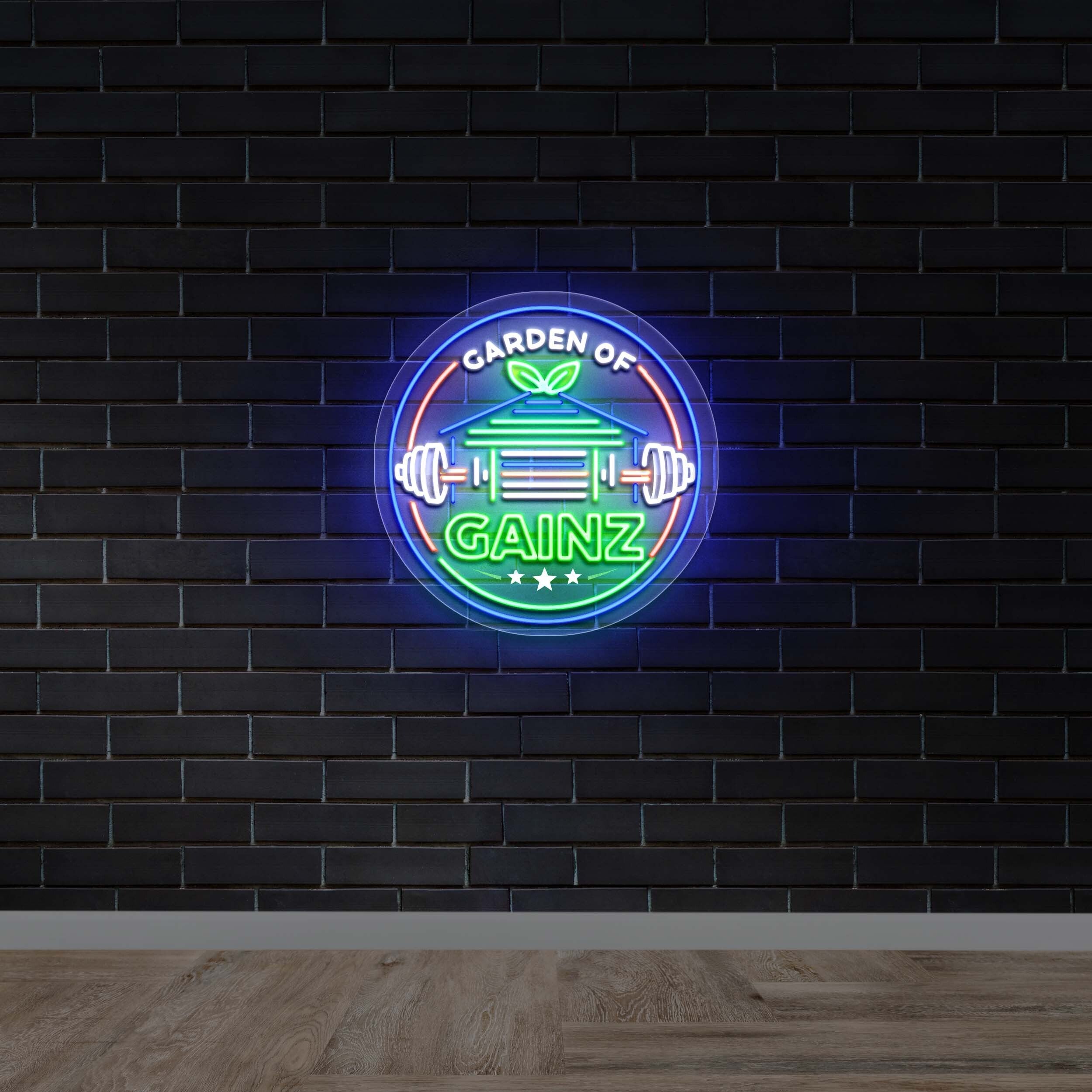 Garden of Gainz - Premium Neon Artwork