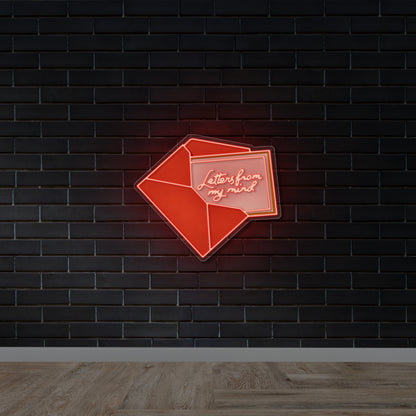 Letters From My Mind - Premium Neon Artwork