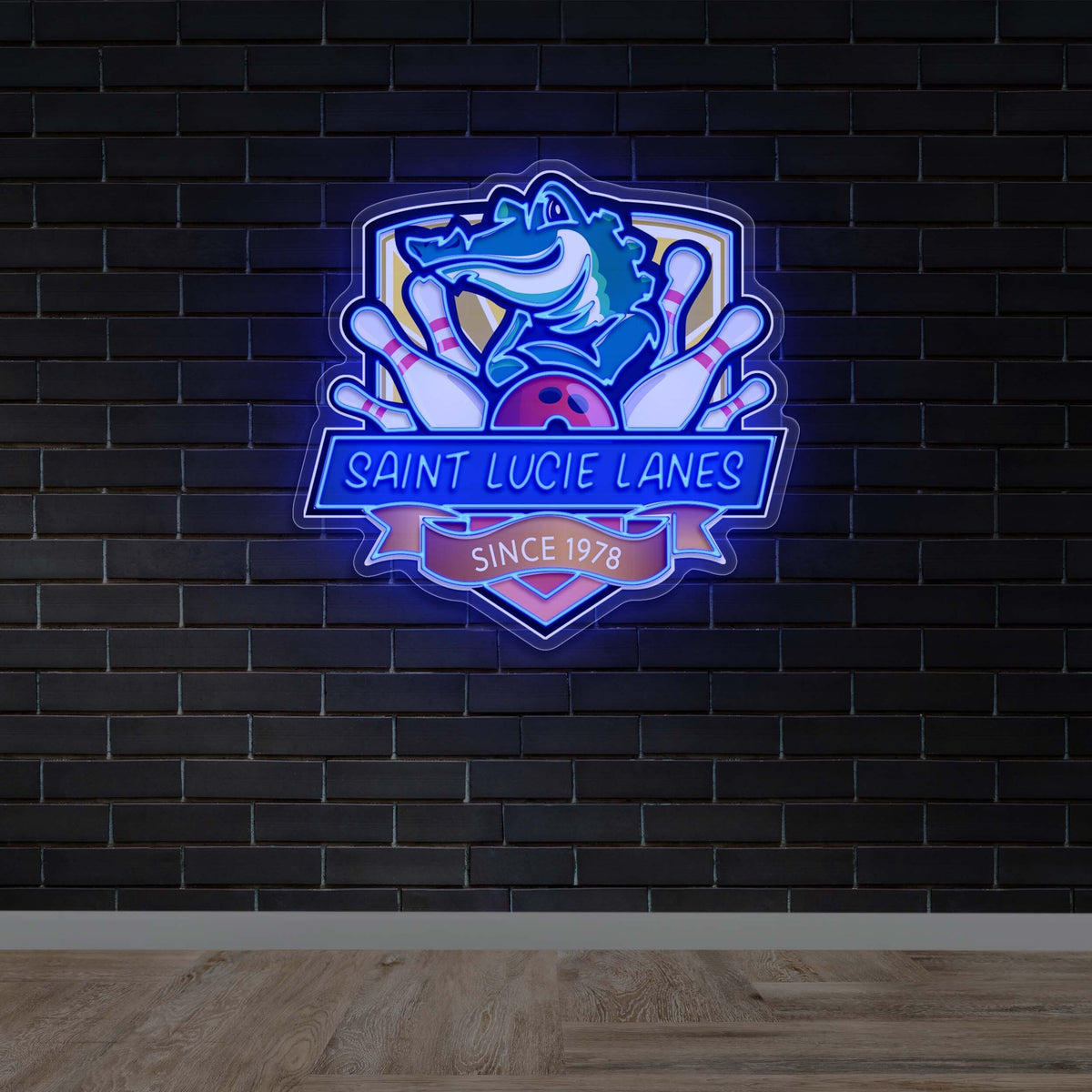 Saint Lucie Lanes - Premium Neon Artwork