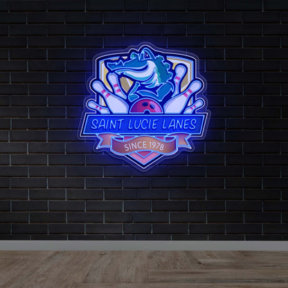 Saint Lucie Lanes - Premium Neon Artwork
