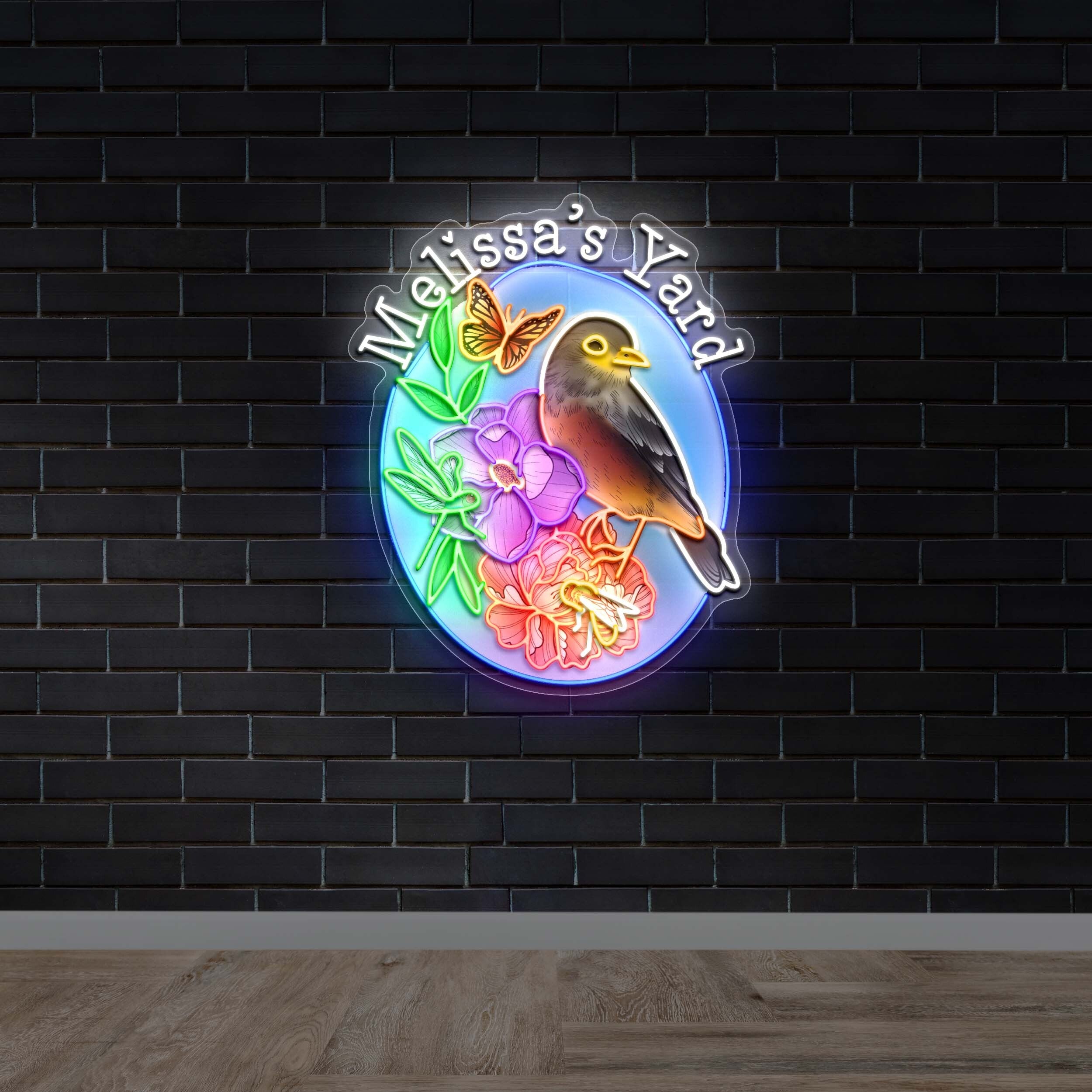 Melissa's Yard - Premium Neon Artwork