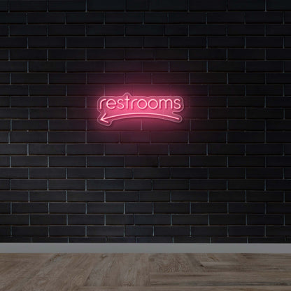 RESTROOMS - Premium Neon Artwork