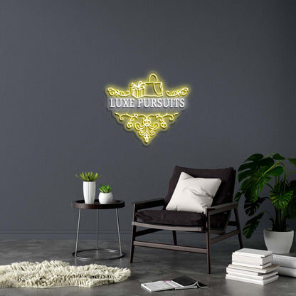 LUXE PURSUITS - Premium Neon Artwork