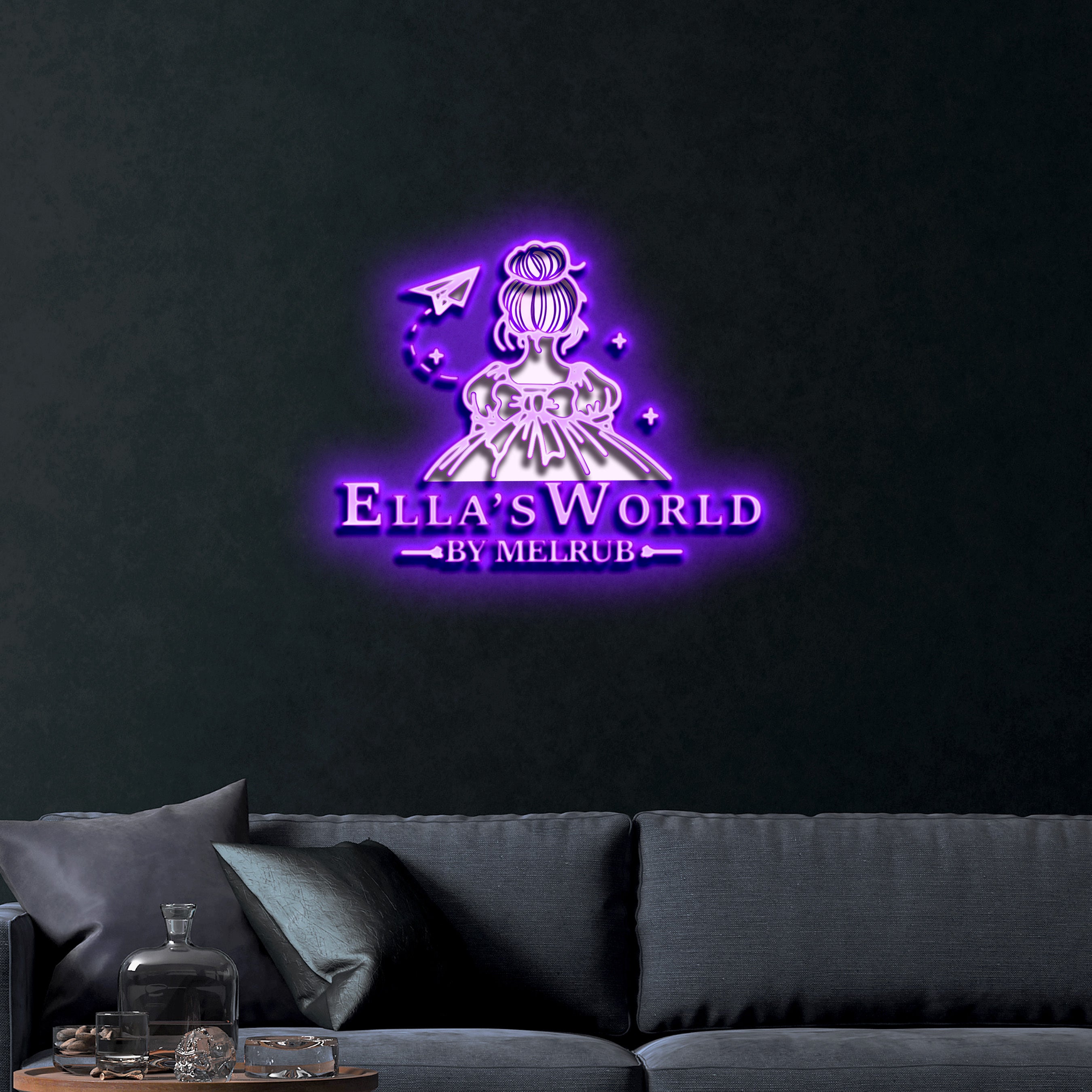 Ella's World – Premium Neon Artwork