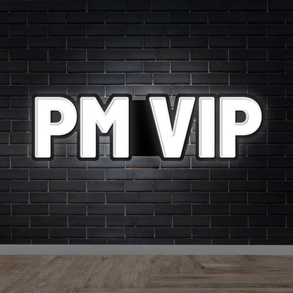 PM VIP - Premium Neon Artwork
