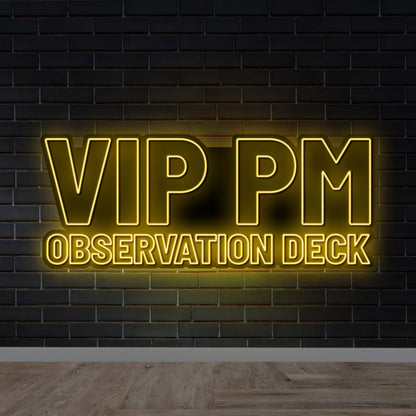 VIP PM - Premium Neon Artwork