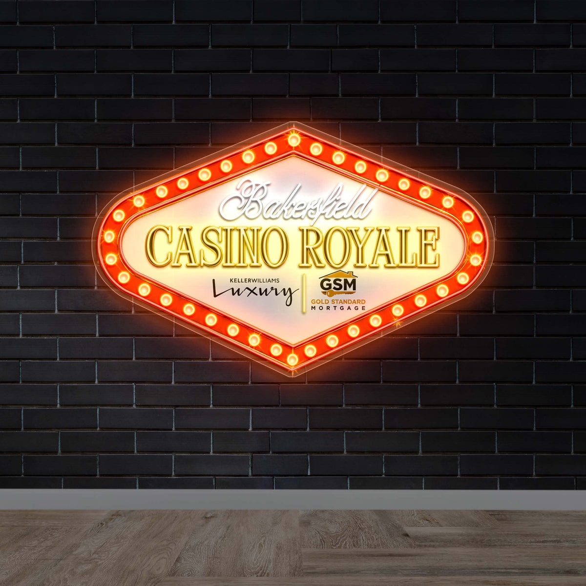 Bakersfield Casino Royale - Premium Neon Artwork