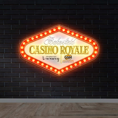 Bakersfield Casino Royale - Premium Neon Artwork