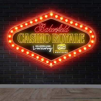 Bakersfield Casino Royale version 2 - Premium Neon Artwork