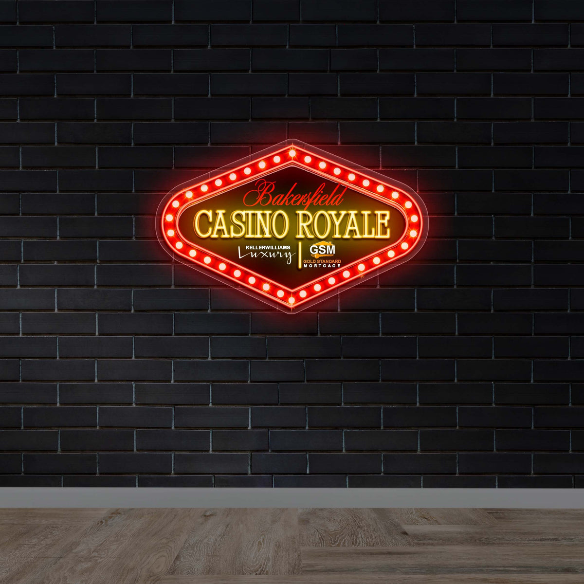 Bakersfield Casino Royale version 2 - Premium Neon Artwork