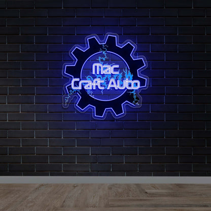 MAC CRAFT AUTO - Premium Neon Artwork