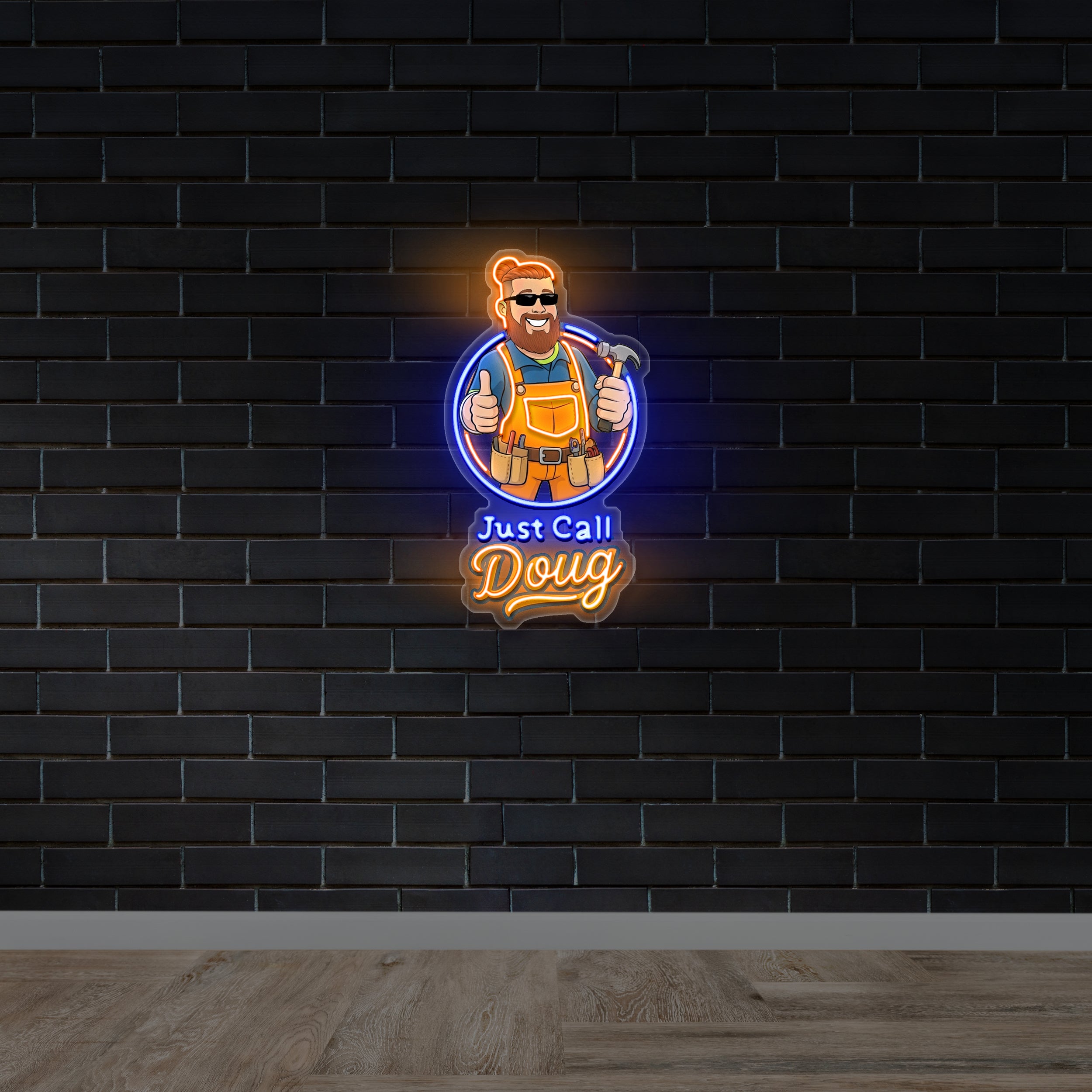 JUST CALL DOUG - Premium Neon Artwork