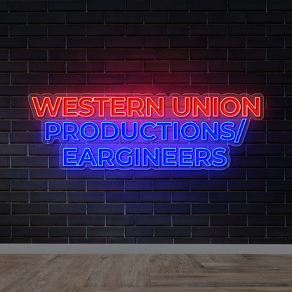 Western Union Productions / Eargineers - Premium Neon Artwork