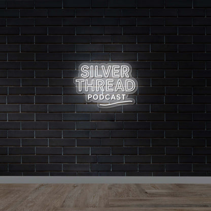 SILVER THREAD PODCAST - Premium Neon Artwork