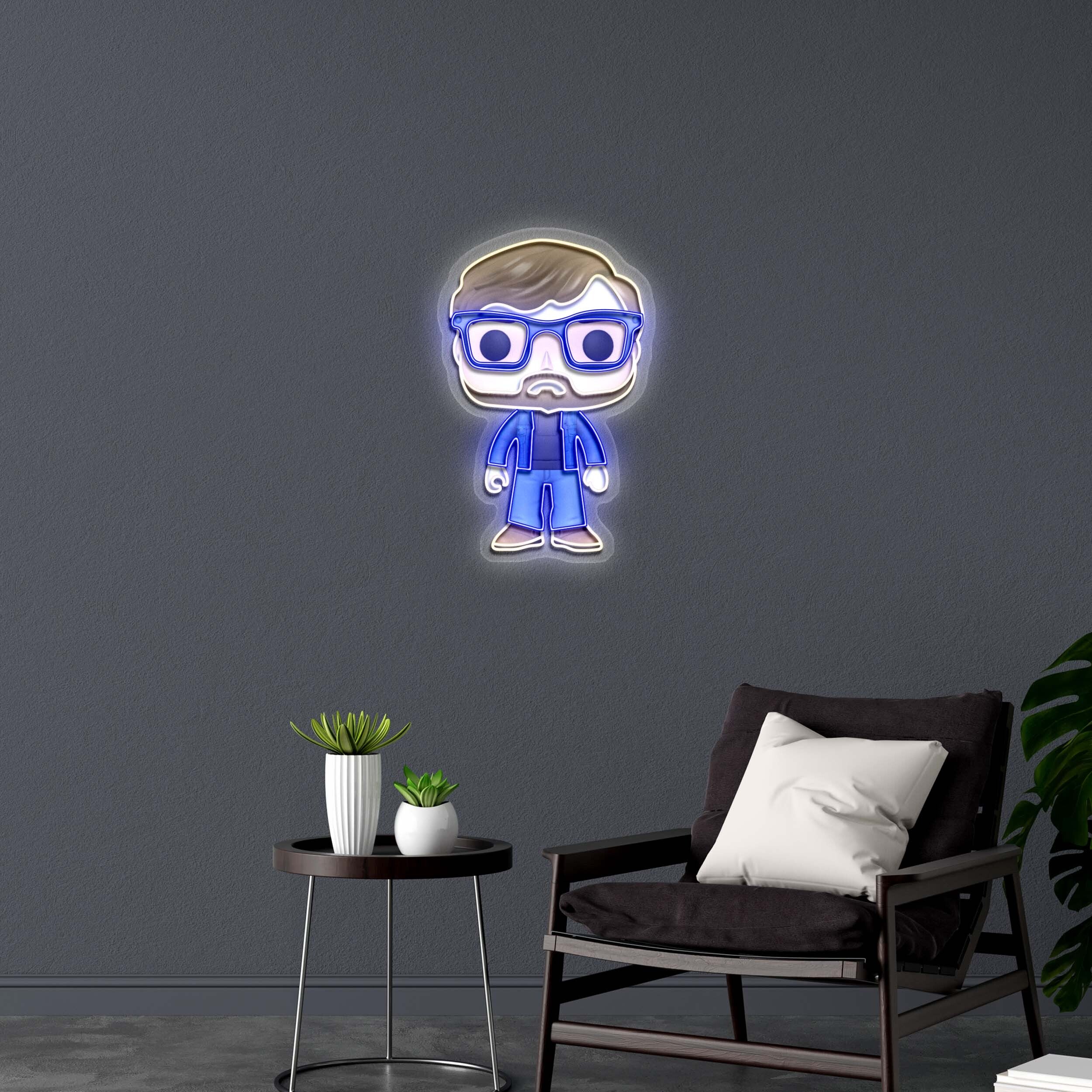 Funko Pop - Premium Neon Artwork