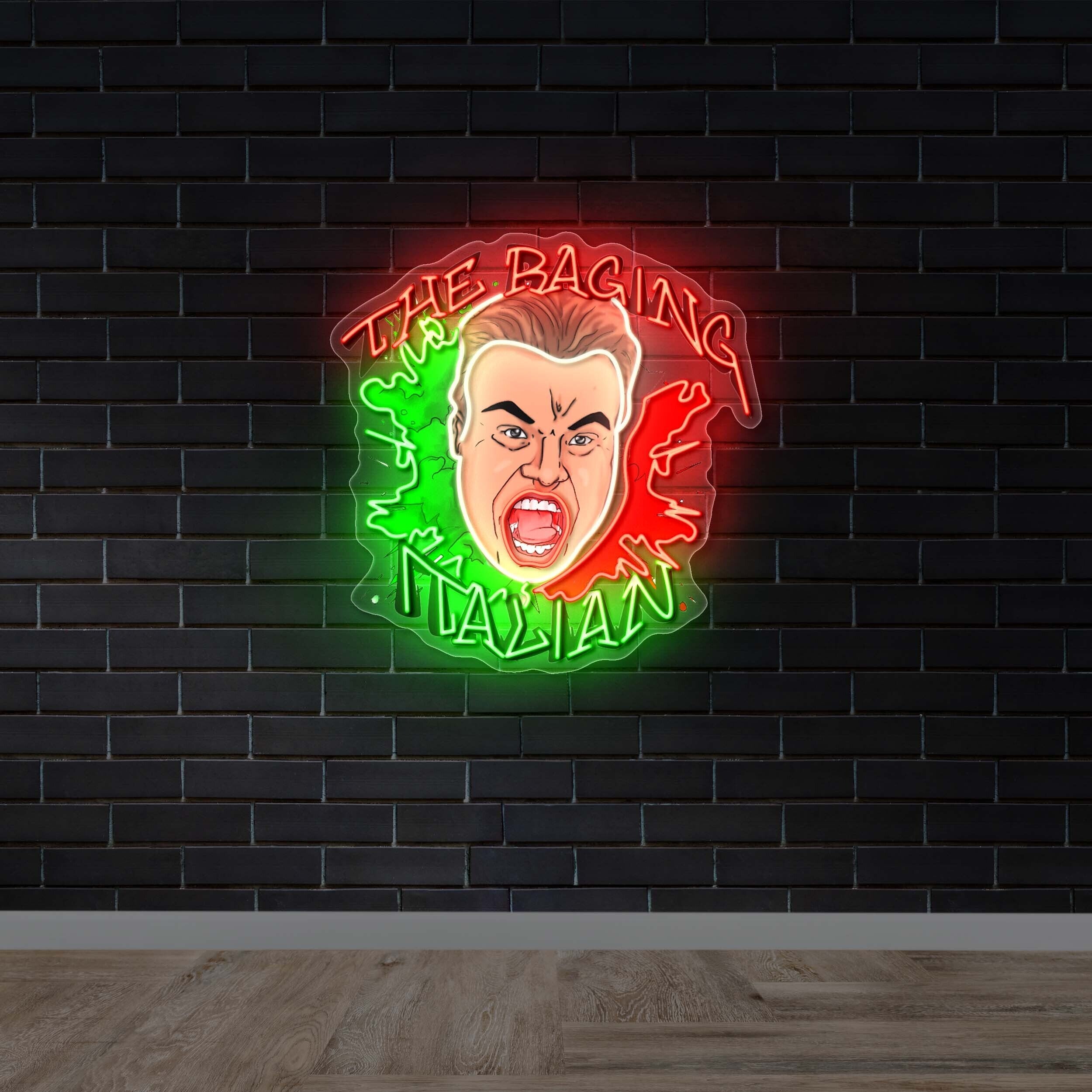 The Raging Italian – Premium Neon Artwork