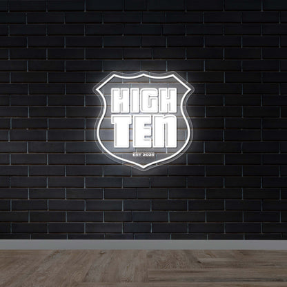 HIGH TEN - Premium Neon Artwork